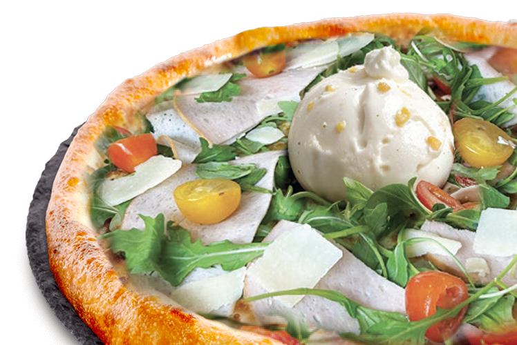 Pizza Burrata Saumon